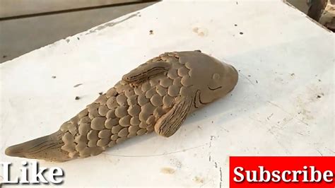 How To Make Clay Fish Easy Clay Sculpture Fish Sculpture Youtube