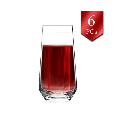 lav water and juice glasses set of 6 durable design tumbler drinking glassware 13 oz 385 cc