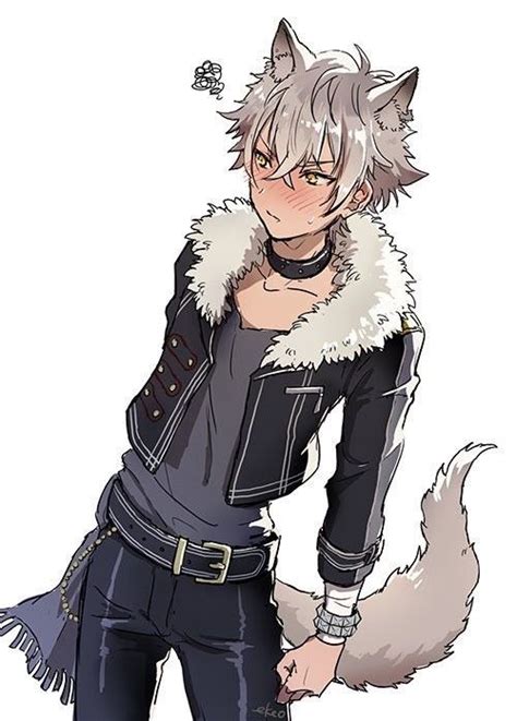 Pin By ハル On あんスタ Wolf Boy Anime Cute Anime Guys Anime Cat Boy