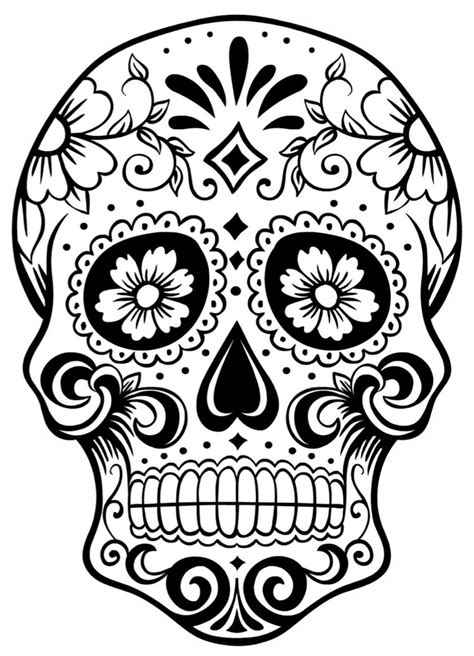 Teschio halloween disegno come fare maschera da teschio per halloween mamme magazine. tatuaggio teschio messicano, un'immagine in bianco e nero ...