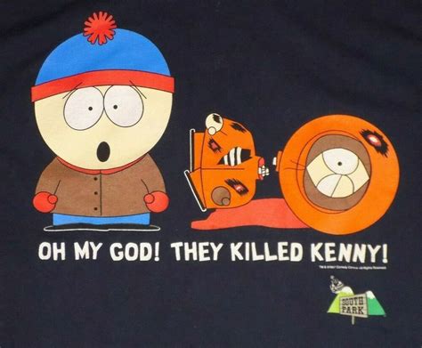 South Park Oh My God They Killed Kenny Vintage Xl T Shirt 1997 Comedy