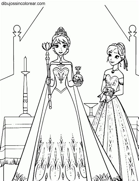 Dibujos De Personajes De Frozen Princesas Disney Para Colorear