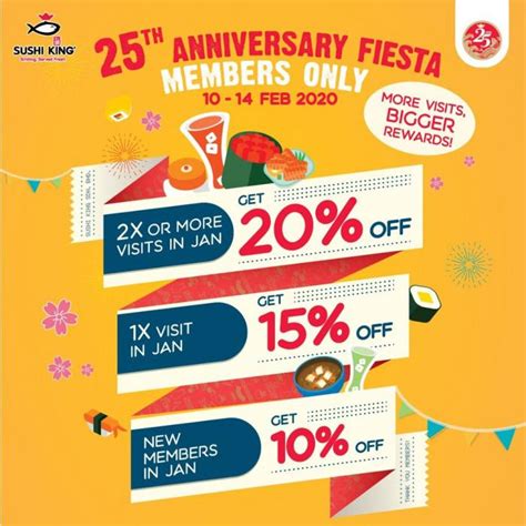 Sushi king gurney plaza is a japanese restaurant at gurney plaza, penang. Sushi King 25th Anniversary Fiesta Promotion Discount Up ...