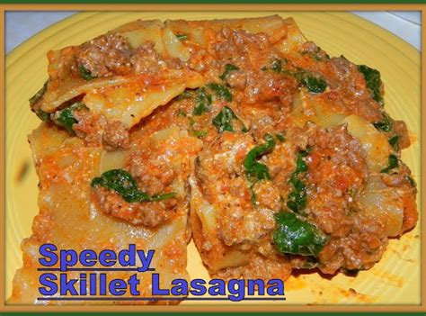 Speedy Skillet Lasagna Recipe Just A Pinch Recipes