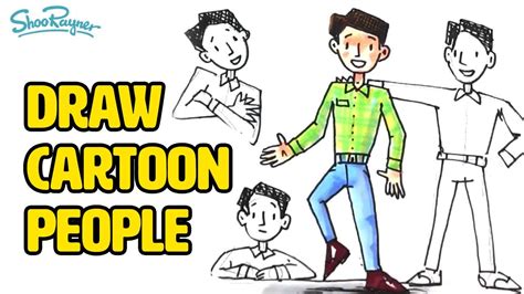 How To Draw Cartoon People Part 2 Youtube