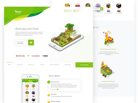 Igrow Landing Page Concept By Bagus Fikri For Fikri Studio On Dribbble