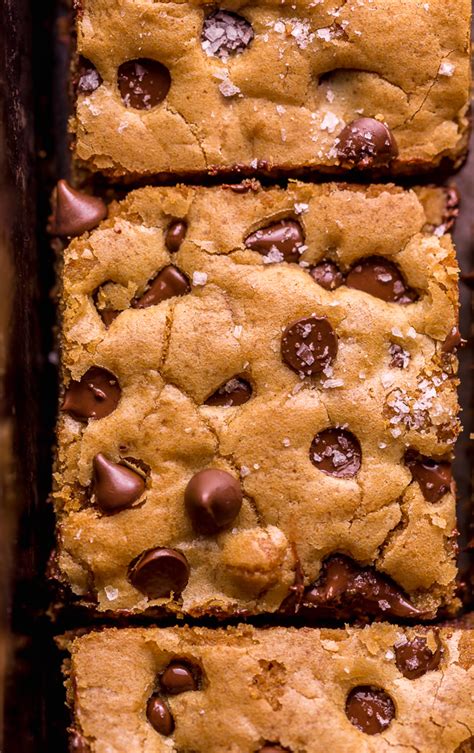 Easy Chocolate Chip Cookie Bars Baker By Nature