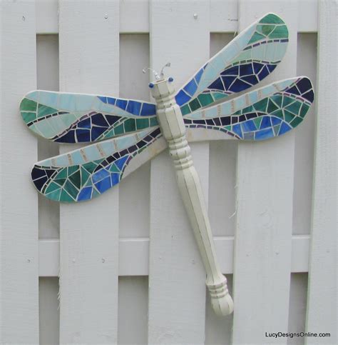 If you want to make your wings look colourful and bright, paint pretty designs on them. Table Leg Dragonflies with Stained Glass Mosaic Wings ...