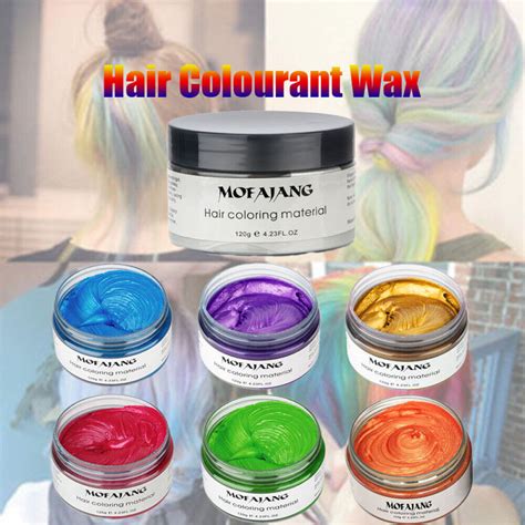 Mofajang Hair Color Wax Temporary Hair Dye Washable Colorful For Party 2020 New Ebay