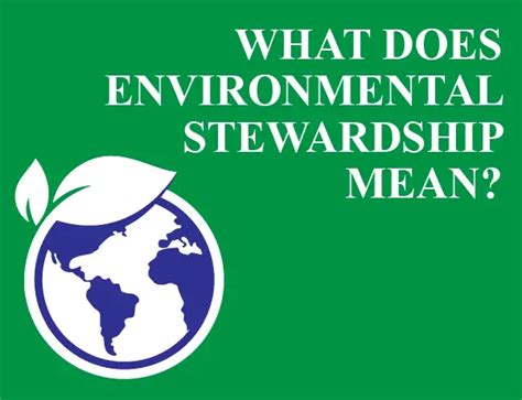 what does environmental stewardship mean dynamic earth lesson plans