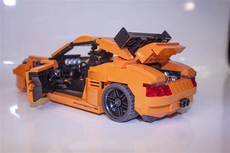 The lego technic porsche 911 gt3 rs kit comes in an impressive box, so you know you're in for something special. LEGO PORSCHE 911 Carrera GT3 RS (orange custom car)LEGO PO ...