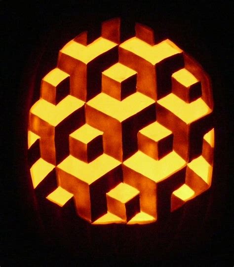 I Carved This Optical Illusion On A Foam Pumpkin Halloween Pumpkins