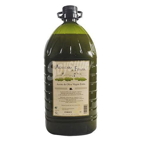 aceite de oliva virgen extra almazara de fiñana garrafa 5 l