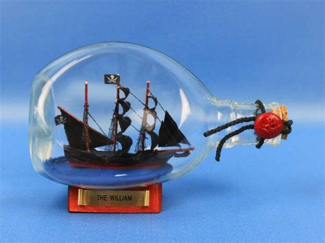 Pirate ship in a bottle art. Buy Calico Jack's The William Pirate Ship in a Bottle 7 ...