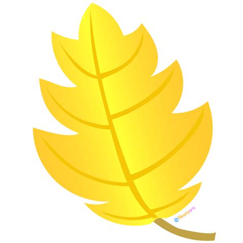 Free Yellow Leaf Clipart Royalty Free Pearly Arts