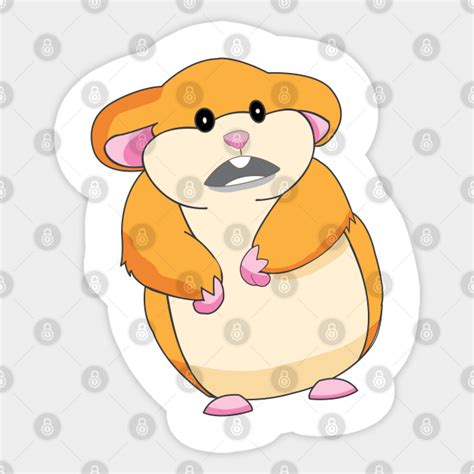 Scared Hamster Meme Hammond Hamster Sticker Teepublic Au
