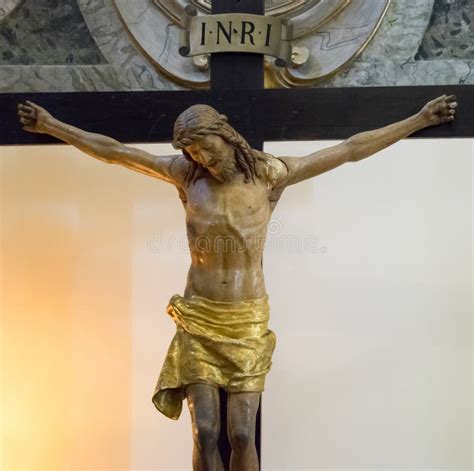 Jesus Christ Crucified Catholic Religion Symbol Stock Image Image Of