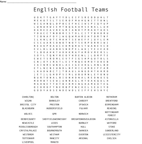 Daily Wordsearches Olivers Word Search For Famous Footballers