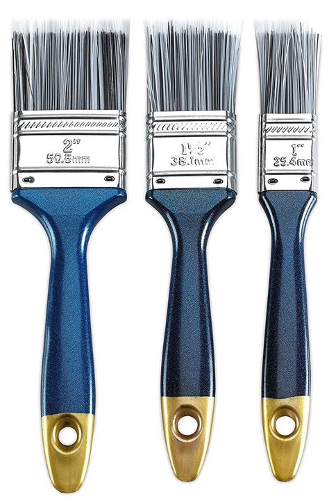 Paint Brush Set Polyester Bristles 3 Piece Value Pack Tools And Home