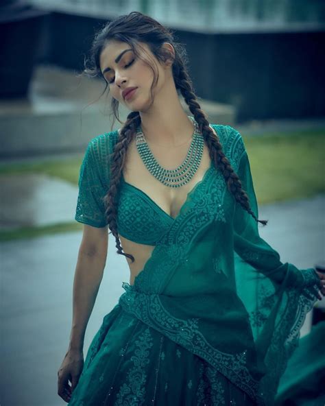 After Rocking Saree Without A Blouse Mouni Roy Sizzles In A Sea Green Lehenga Of Over Rs 2 00 000