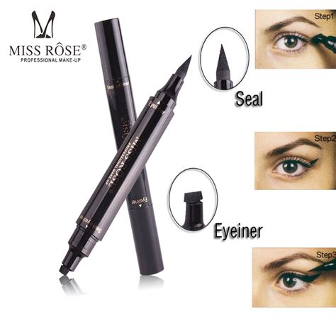 Miss Rose Stam Eyeliner Pencil Waterproof Long Lasting Soft Black