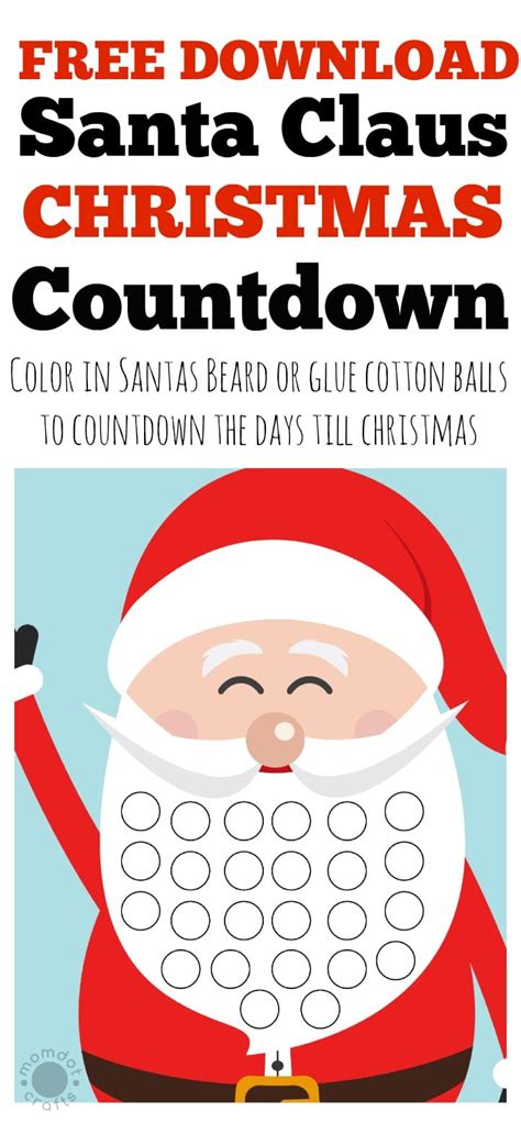 Printable Countdown To Christmas
