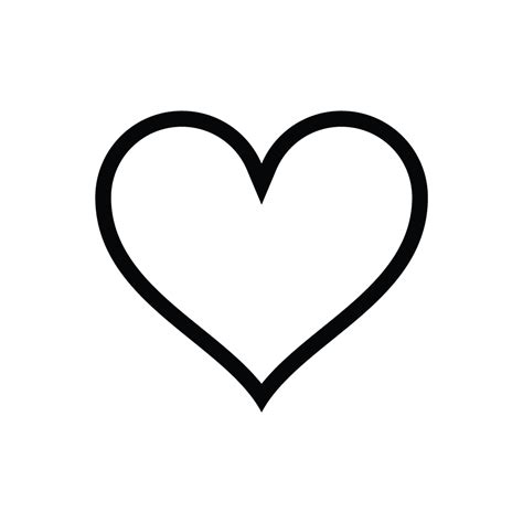 Outline Heart Symbol Clipart Best