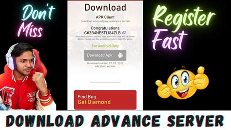 How To Download Ff Advance Server😘🤑 Register For Advance Server🤓🙃 Youtube