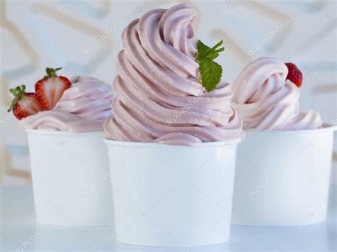 Frozen Soft Serve Yogurt ⬇ Stock Photo Image By © Urbanlight 10182892