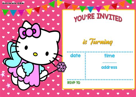 Free Printable Hello Kitty Invitation