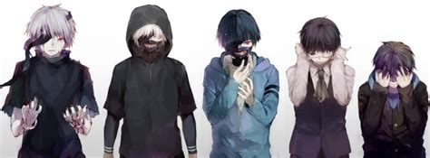Nella città di tokyo si stanno verificando degli strani e violenti omicidi. Anime Tokyo Ghoul Ken Kaneki Transformation Facebook Cover