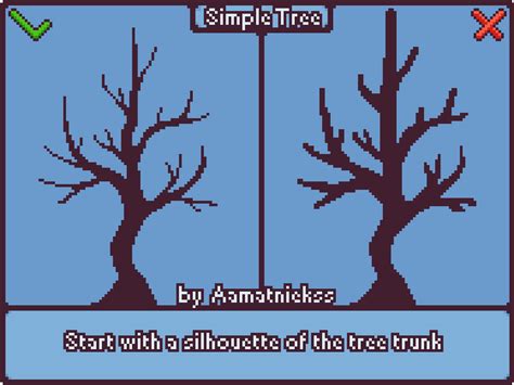Simple Tree Pixel Art Tutorial  By Aamatniekss On Deviantart