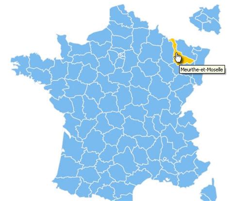 Carte interactive départements français altoservices