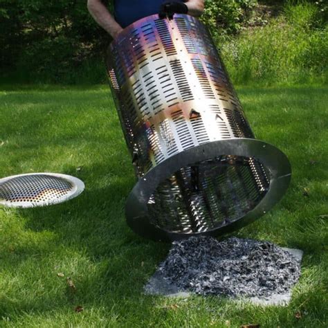 Burn Barrel Stainless Steel Incinerator Yard Waste Burn Right Products