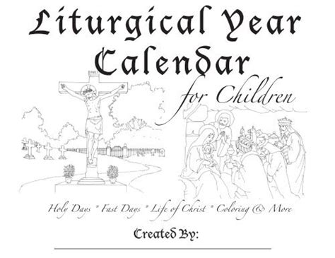 Liturgical Year Coloring Page