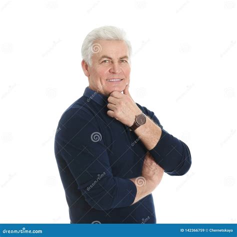 Portrait Of Handsome Mature Man Stock Image Image Of Adult Portrait