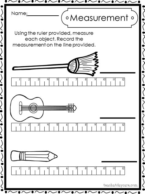 Measuring Worksheet Grade 2