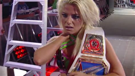 Wwe Tlc 2016 Results Alexa Bliss Powerbombs Becky Lynch Through Table Takes Womens Title