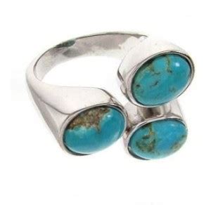 Silver Turquoise Rings Women Womens Silver Turquoise Rings