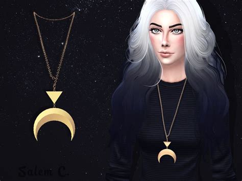 Sims 4 Mods Moon Necklace Sims 4 Sims Sims 4 Teen