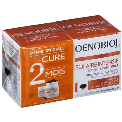 Oenobiol Solaire Intensif Préparateur Anti Rides 60 Pcs Shop