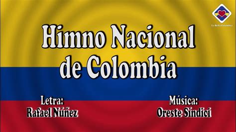 Himno Nacional De Colombia Lengua De Senas Colombiana Otosection