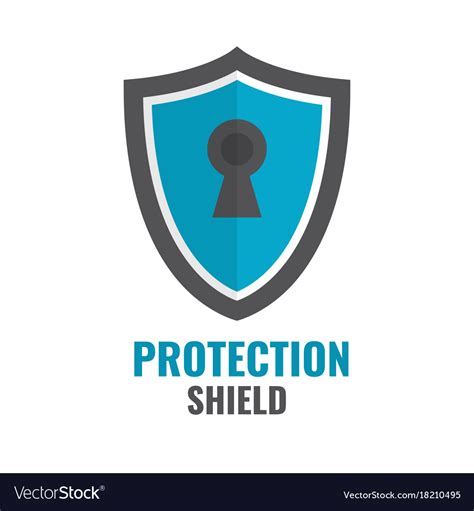 Shield Security Icon Protection Logo Royalty Free Vector