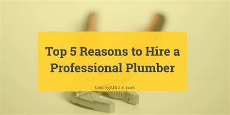Top 5 Reasons To Hire A Professional Plumber