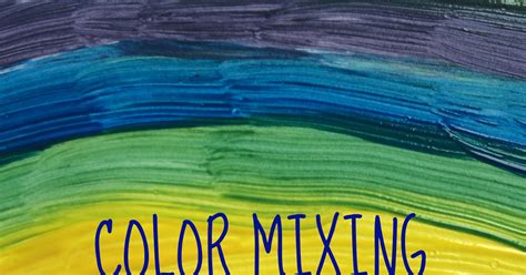 Rainbow Color Mixing Art Activity For Kids