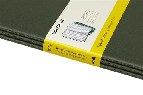 Moleskine Cahier Squared Notebook Large Myrtle Green
