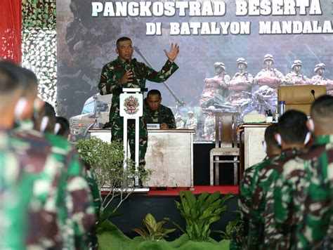Pangkostrad dari masa ke masa 1963 2019. Kunjungan Kerja Pangkostrad ke Batalyon Mandala Yudha ...