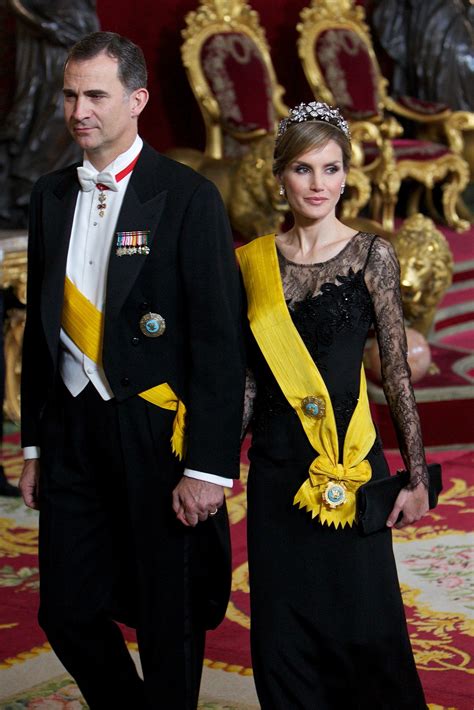 Letizia And Felipe Wore Full Royal Regalia When They Held A State