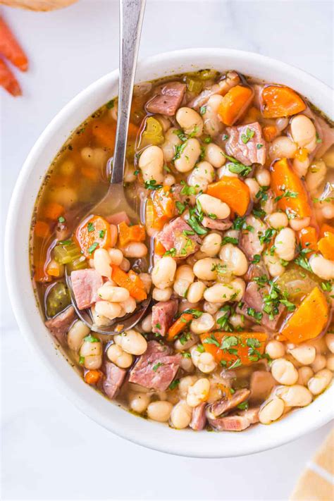Instant Pot Ham And Bean Soup Recipe The Cookie Rookie