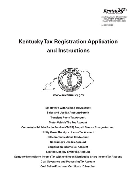 Form 10a100p Download Fillable Pdf Or Fill Online Kentucky Tax